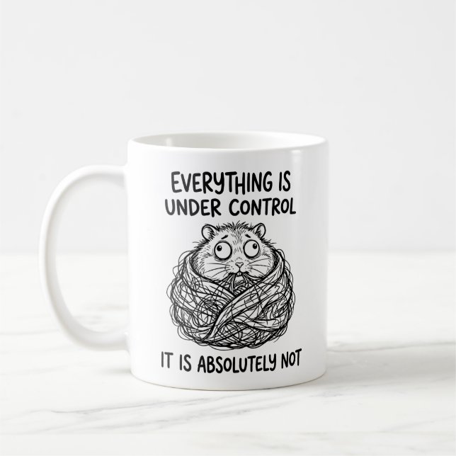 Tasse Classique Drôle de Hamster Sauvage (Gauche)