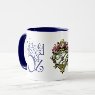 Tasse classique du Magicien d'Oz bleu royal et bla