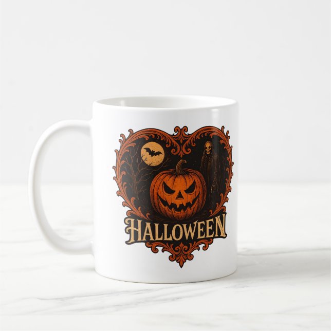Tasse Classique Effrayante et Élégante 11 oz – Hal (Gauche)