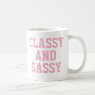 Tasse classique et sassy   Tasse Humour rose