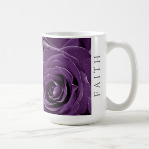 Tasse Classique Faith Purple Roses 15oz