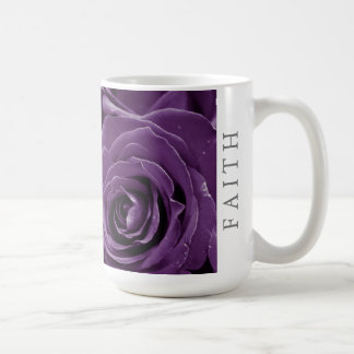 Tasse Classique Faith Purple Roses 15oz