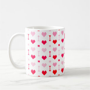 Tasse classique Flèches et Fleurs d'Amour