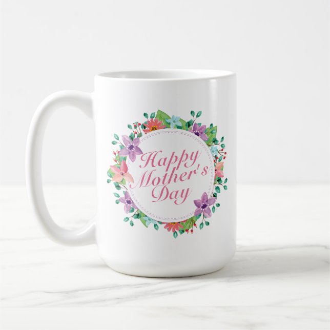 Tasse | classique florale heureuse élégante du (Gauche)