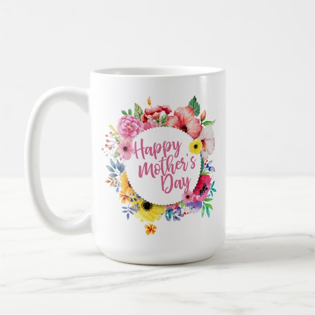Tasse | classique florale heureuse élégante du (Gauche)