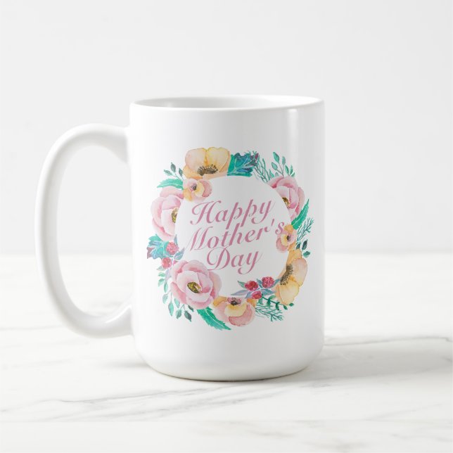 Tasse | classique florale heureuse élégante du (Gauche)