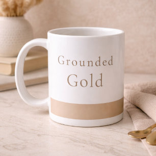 Tasse classique Grounded Gold Calm, 11 oz