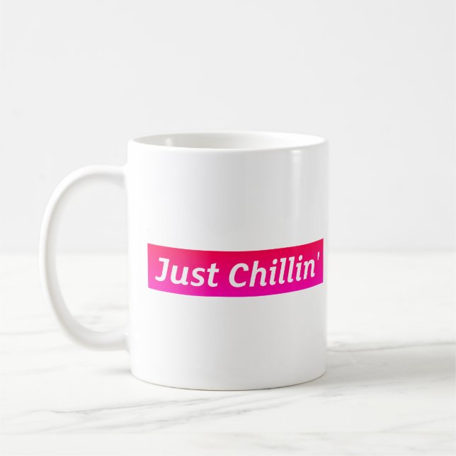 Tasse Classique "Juste en Train de Se Détendre" (Gauche)