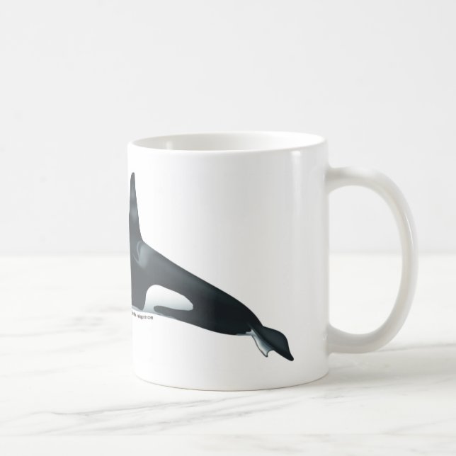 Tasse classique masculine d'épaulard (Droite)