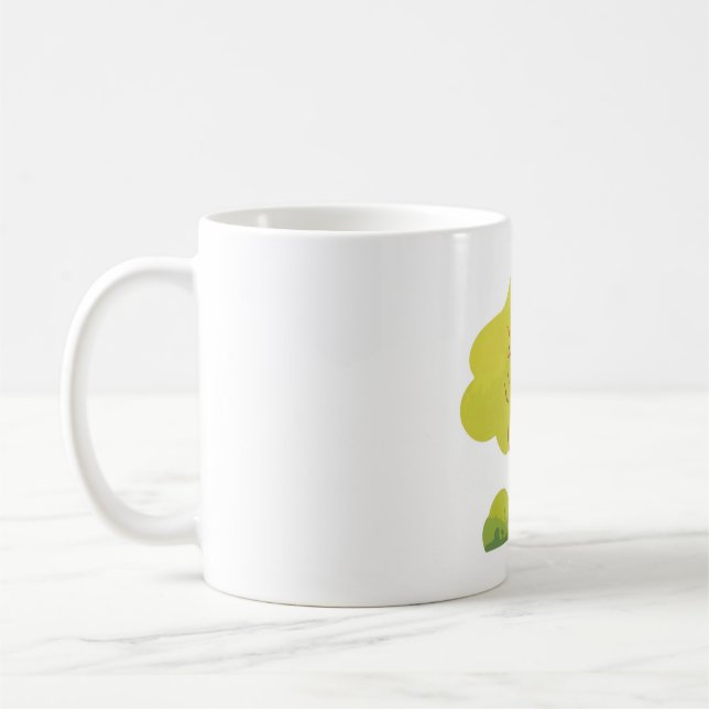 Tasse Classique Minimaliste Arbre Vert Sauge  (Gauche)
