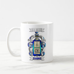 Tasse Classique Nom de Famille Zhang et Bouclier