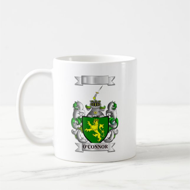 Tasse Classique O'Connor Nom et Blason (Gauche)