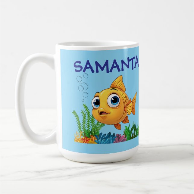 Tasse classique personnalisée Petit Poisson (Gauche)