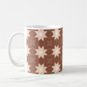 Tasse classique rétro géométrique en explosion d'é