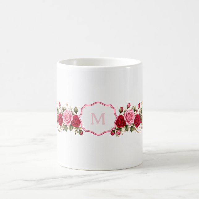Tasse classique - Rose de la fête des mères (centr (Centre)
