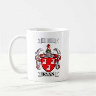 Tasse Classique Ryan Nom de Famille Et Blason