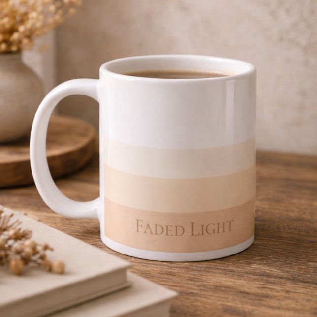 Tasse classique Soft Light Horizon, 11 oz (Subtle dawn inspired design with clean typography for calm daily rituals)