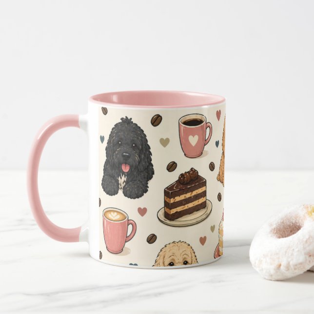 Tasse Cockapoo Cadeau pour amateur de chien mignon (Avec donut)