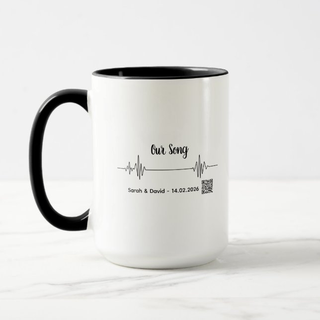 Tasse Code de Chanson de Soundwave Personnalisée-V (Gauche)