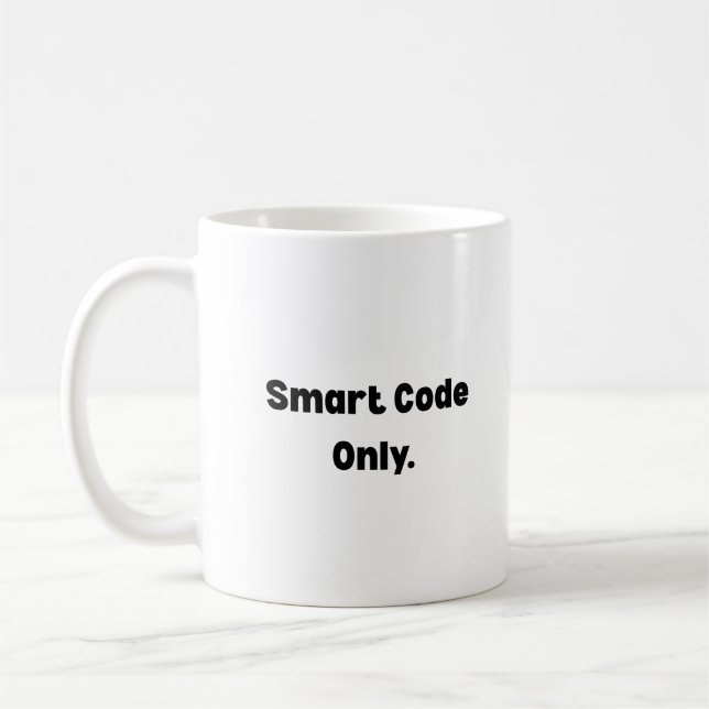 Tasse Code Intelligent Uniquement – Cadeau Minimal (Gauche)