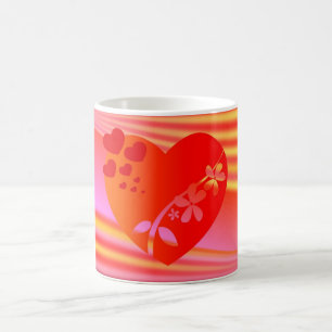 Tasse coeur d'amour de la Saint-Valentin