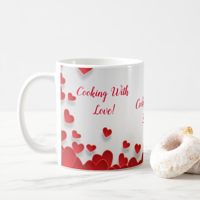 Tasse Cœur de Cuisine avec Amour (Avec donut)