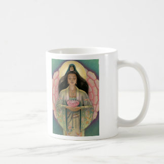 Tasse "coeur de Kuan Yin de Lotus de rose "