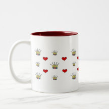 tasse - coeurs et couronnes