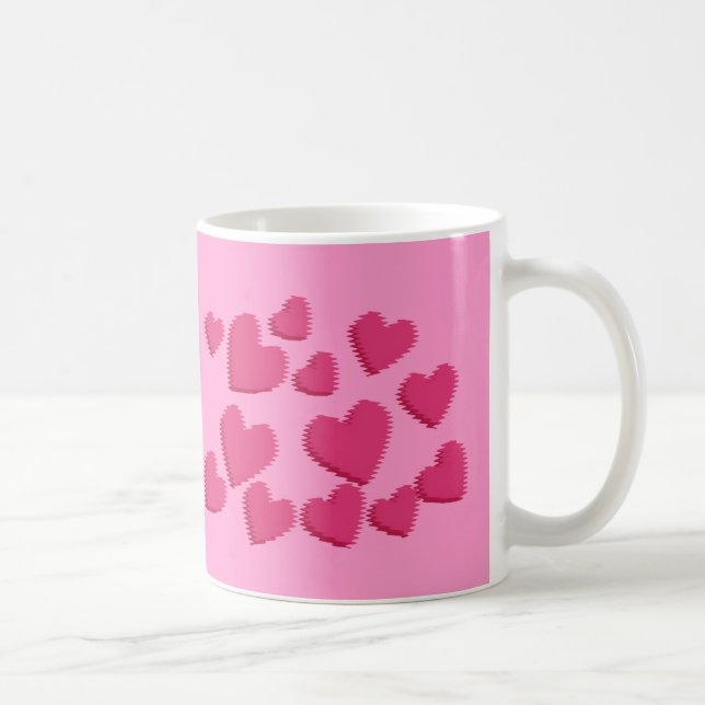 Tasse - coeurs onduleux (Droite)
