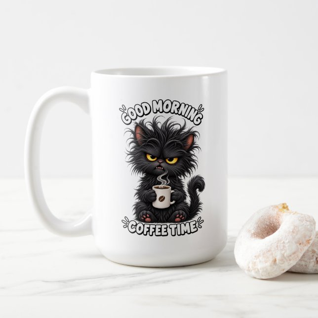 Tasse Coffee Kitty 15oz (Avec donut)
