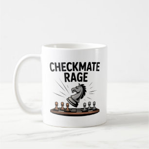 Tasse Colère Échec et Mat – Cadeau d'échecs drôle