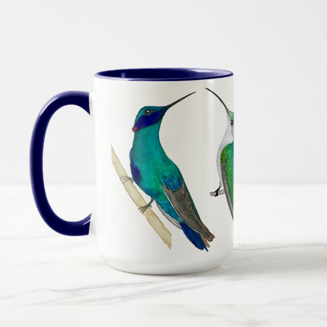 Tasse Colibris Bleus (Gauche)