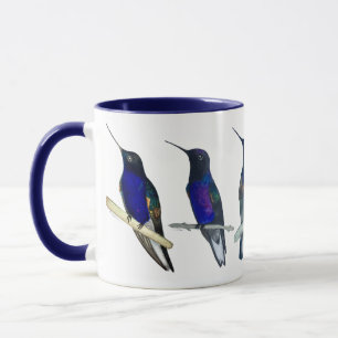 Tasse Colibris Couronne Velours-Violet