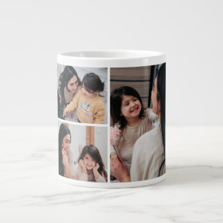 Tasse Collage de 3 Photos | Fête des Mères Personn