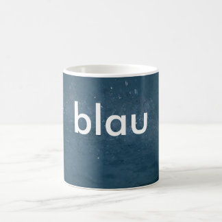 tasse : colore le bleu allemand (le blau)