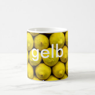 tasse : colore le jaune allemand (le gelb)