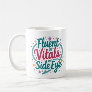 Tasse colorée « Courant dans les signes vitaux et 