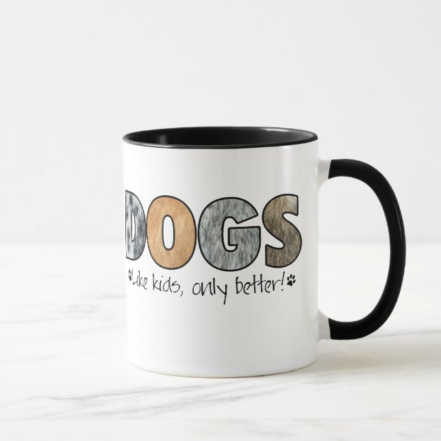 Tasse colorée de chiens (Droite)