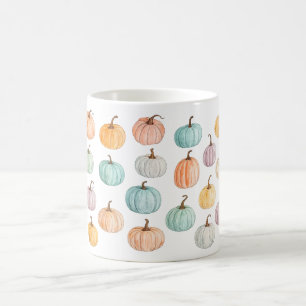 Tasse colorée de citrouille d'automne, Tasse à caf