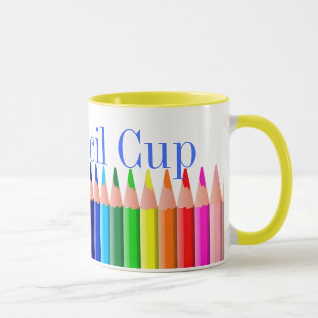 Tasse colorée de crayon (Droite)