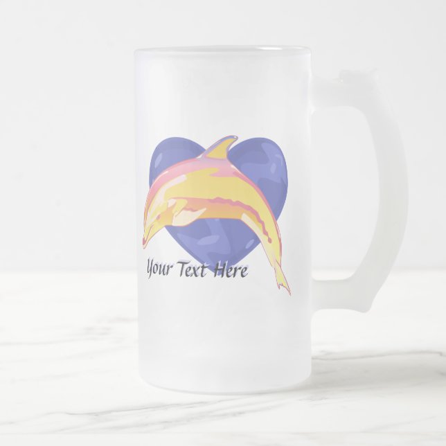 Tasse colorée de dauphin (Droit)