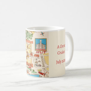 Tasse colorée de Split Croatie