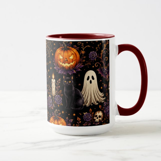 Tasse combinée citrouille et fantôme pour une nuit (Droite)