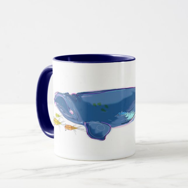 Tasse combinée de 11oz "de baleine droite (Devant gauche)