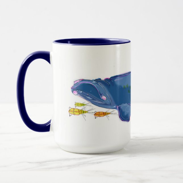 Tasse combinée de 15oz "de baleine droite (Gauche)