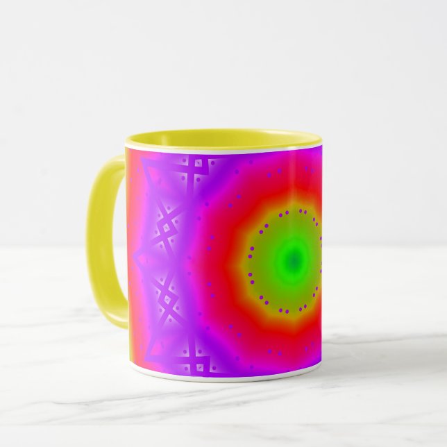 Tasse combinée de couleurs heureuses (Devant gauche)