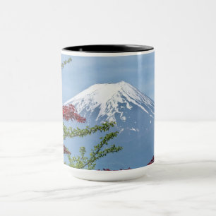 Tasse combinée faite sur commande du mont Fuji