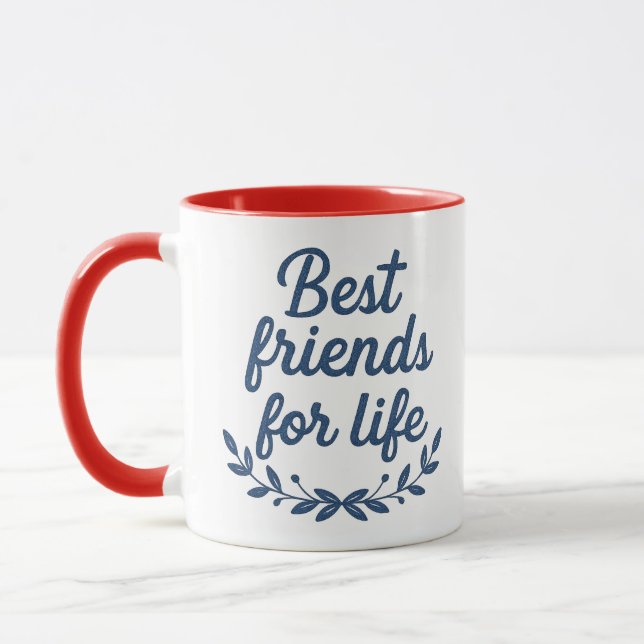 Tasse Combo Amitié Pour La Vie Meilleurs Amis (Gauche)