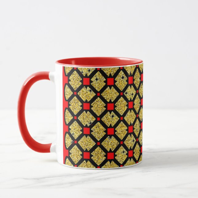 Tasse Combo avec Design Coloré Vibrant" (Gauche)