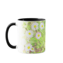 Tasse combo bicolore Champ de marguerites sauvages